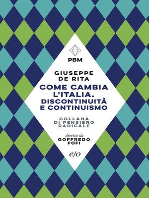 cover image of Come cambia l'Italia. Discontinuità e continuismo